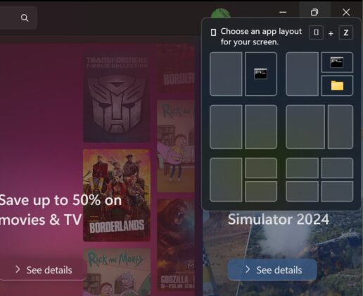 snap layout text 1