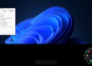 Asus Christmas wreath banner in Windows 11