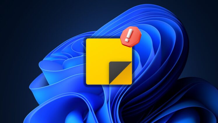 Sticky Notes fails on Windows 11 with account has no mailbox issue