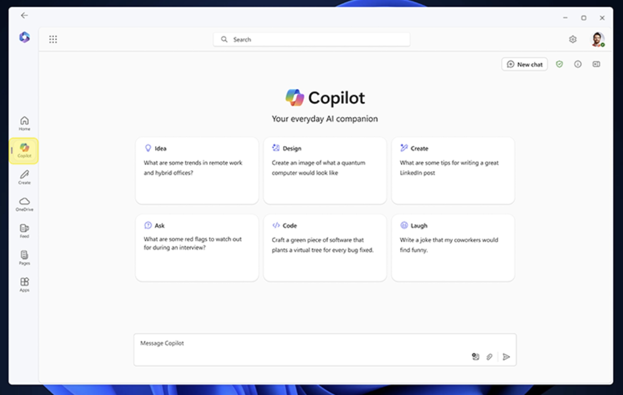 Windows 11 Copilot with Microsoft 365
