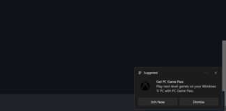Windows 11 Xbox Game Pass ad