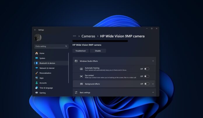 Windows 11 camera settings upgrade