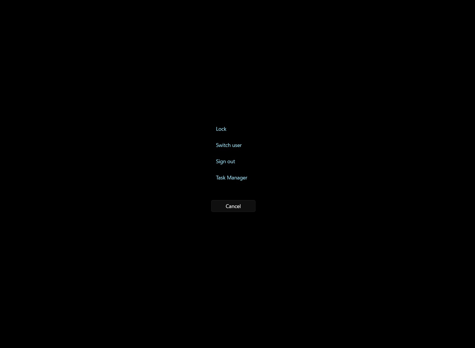 Windows 11 ctrl alt del
