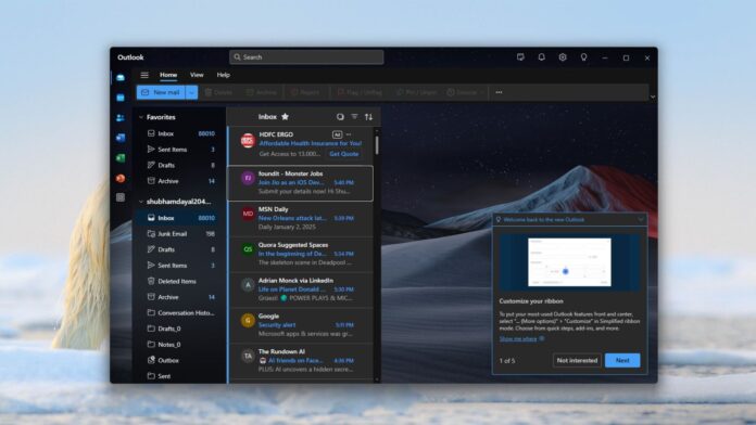 Mail and Calendar apps are still working