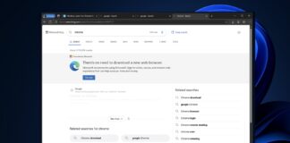 Microsoft Edge and Chrome pop-up