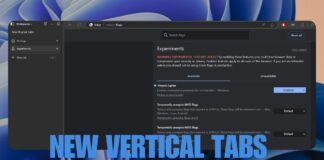Microsoft Edge experiments with a fresh vertical tabs layout