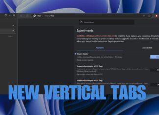 Microsoft Edge experiments with a fresh vertical tabs layout
