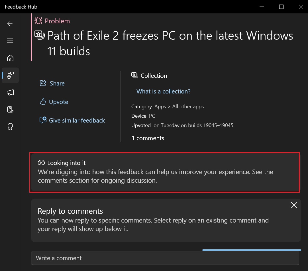 Path of Exile 2 issues in Windows 11 24H2