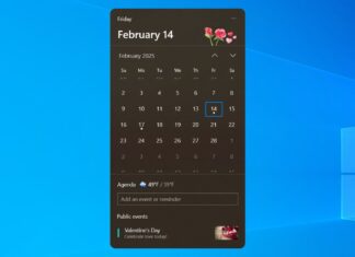 Windows 10 experiments with new calendar UI