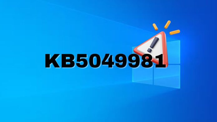 Windows 10 KB5049981 issues