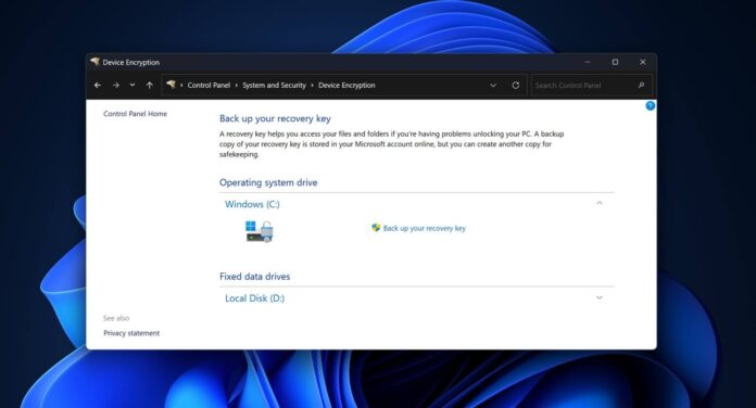 Windows 11 BitLocker issue