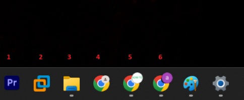 taskbar app positions windows 11