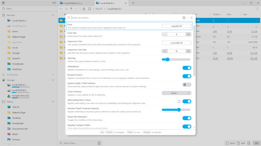 Style Options File Pilot