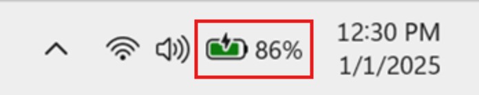 Battery Percentage Windows 11