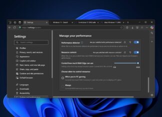 Microsoft Edge RAM limiter