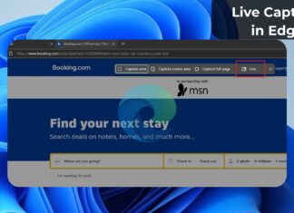 Microsoft Edge Live Capture