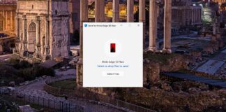 Share window from Send file button in Start menu