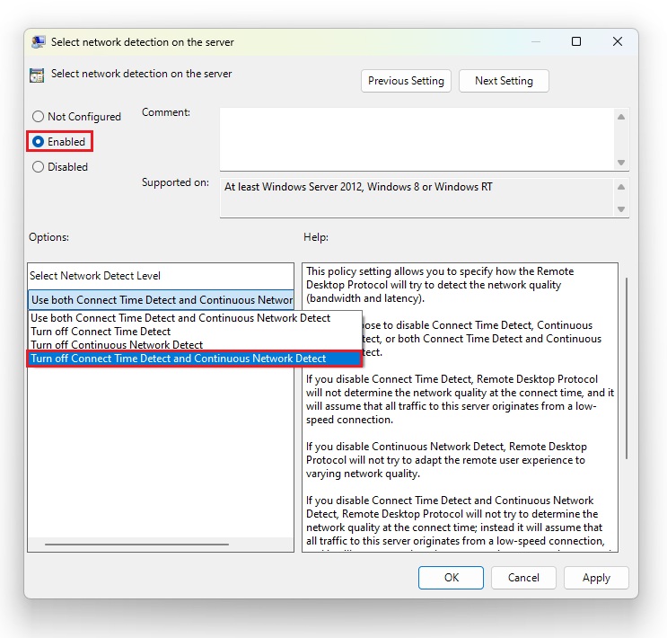 Windows 11 24H2 RDP connection disconnecting sessions bug