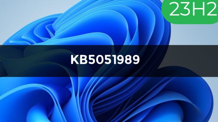 Windows 11 KB5051989 23H2