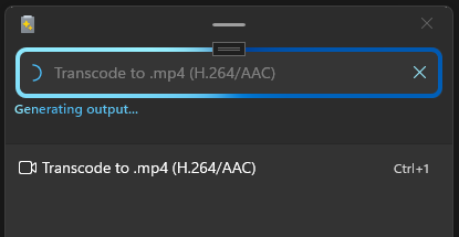 cancel and progress button in power toys advanced paste transcoding feature
