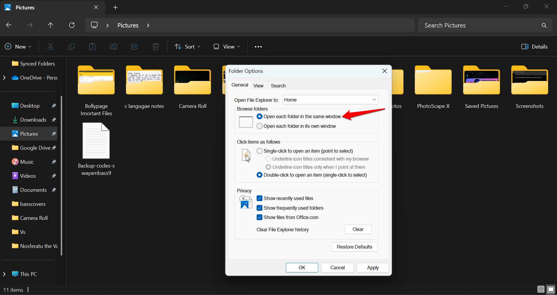 file explorer open each folder as new tab in the same window