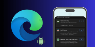 Microsoft Edge Extension Store for Android