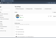 Microsoft Edge new Settings UI