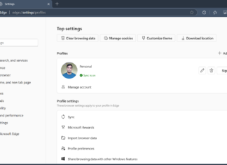 Microsoft Edge new Settings UI
