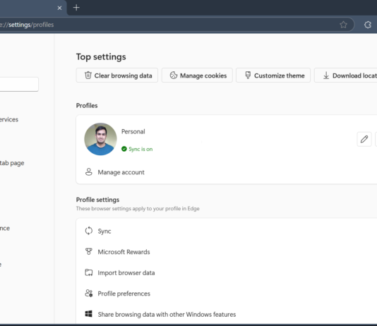 Microsoft Edge new Settings UI
