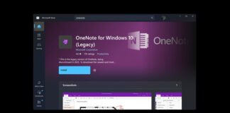 OneNote for Windows 10 legacy