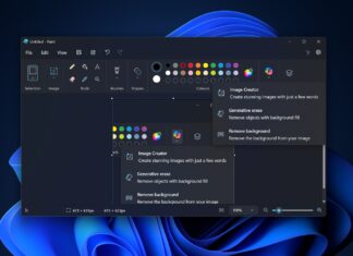 Paint Copilot button on Windows 11