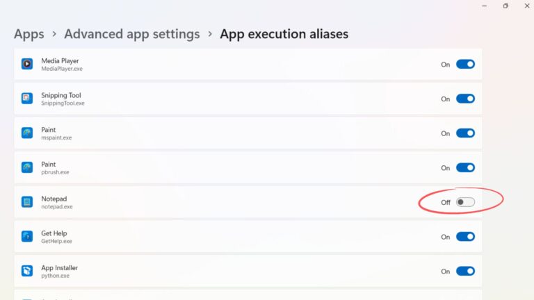 Enable old Classic Notepad in Windows 11 24H2 without AI and modern UI