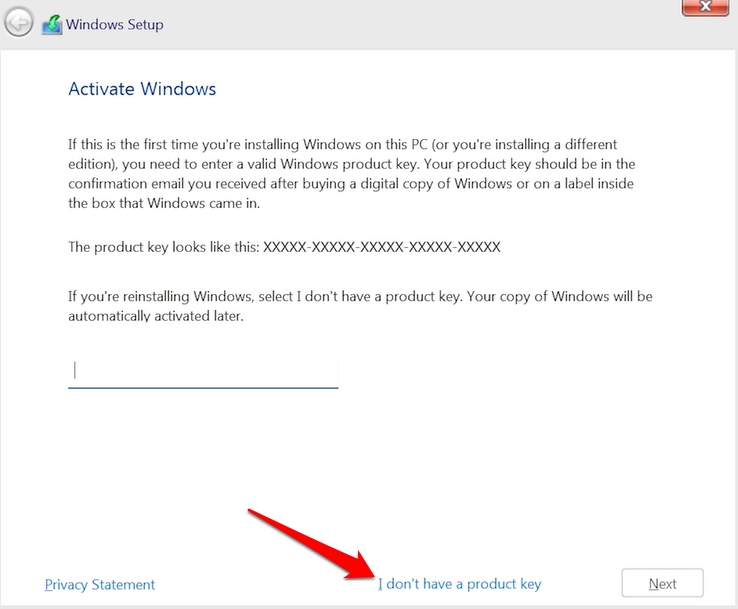 Windows 11 activation I dont have a product key