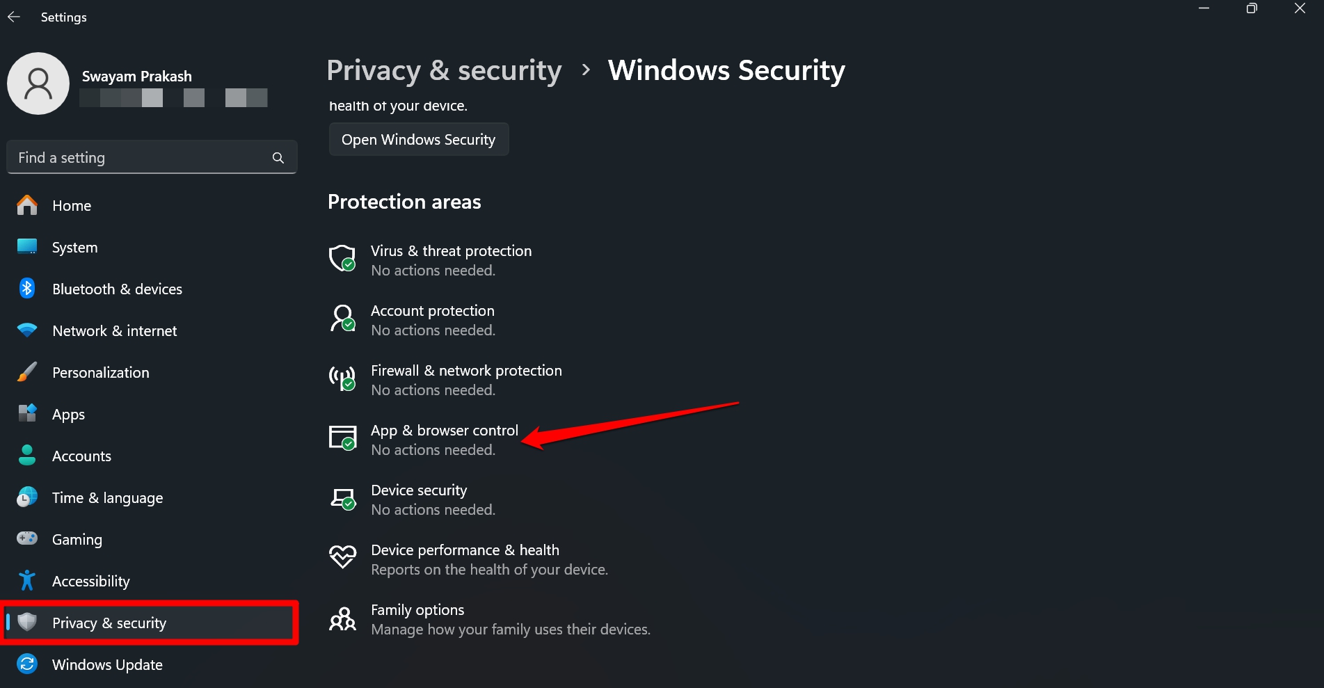 Windows 11 app and browser control