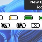 Windows 11 new battery icons