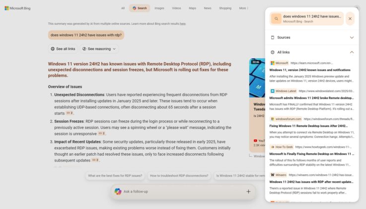 Bing AI citations