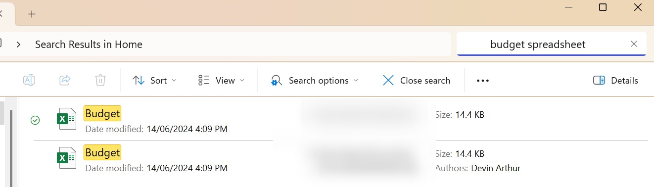 KB5055523 with AI search in File Explorer