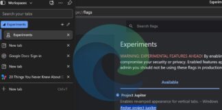 Microsoft edge new vertical tabs design