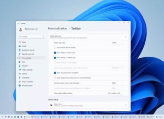 Show smaller taskbar buttons in Windows 11 update