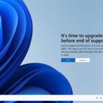 Upgrade Windows 10 to Windows 11 alert
