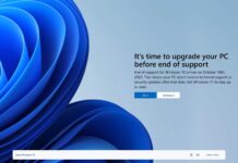 Upgrade Windows 10 to Windows 11 alert