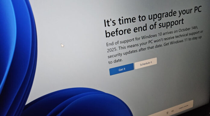 Windows 10 support alert