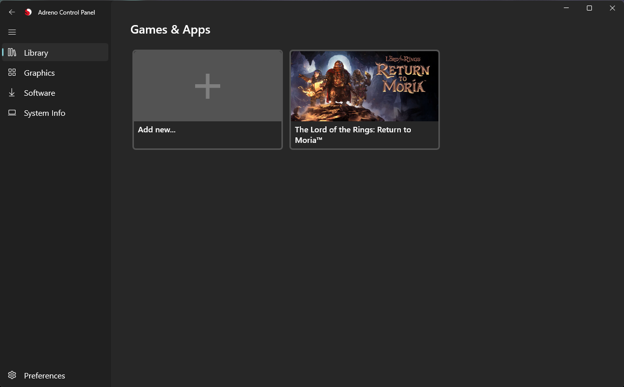 Adreno Control Panel (Beta)