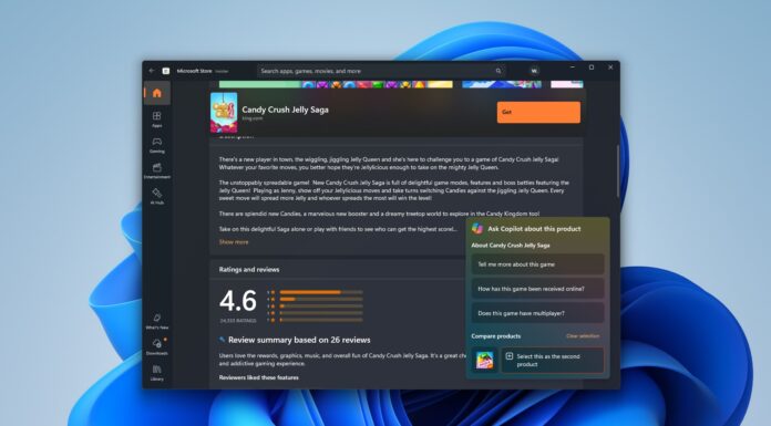 Ask about this product in Windows 11 Store