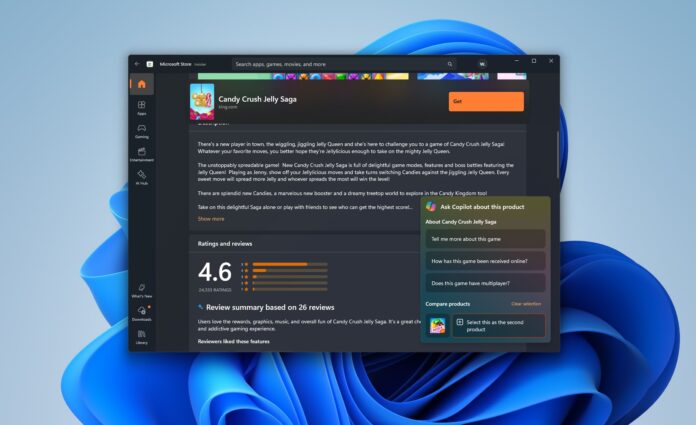 Ask about this product in Windows 11 Store