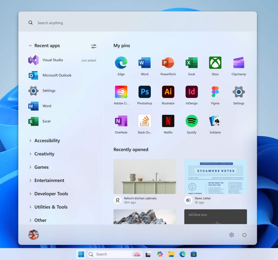 Start menu official concept 4