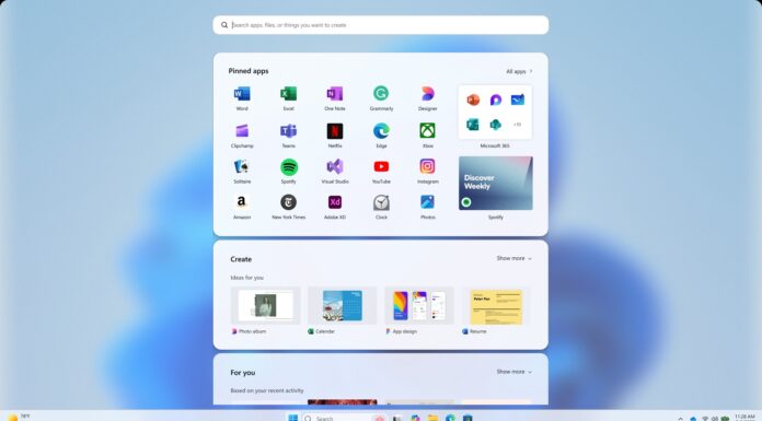 Start menu official concept 5