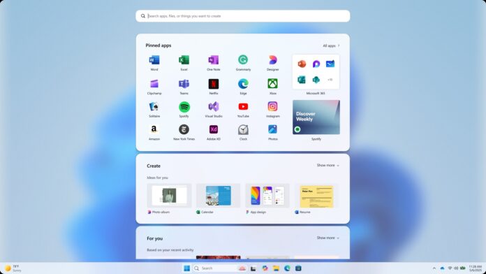 Start menu official concept 5