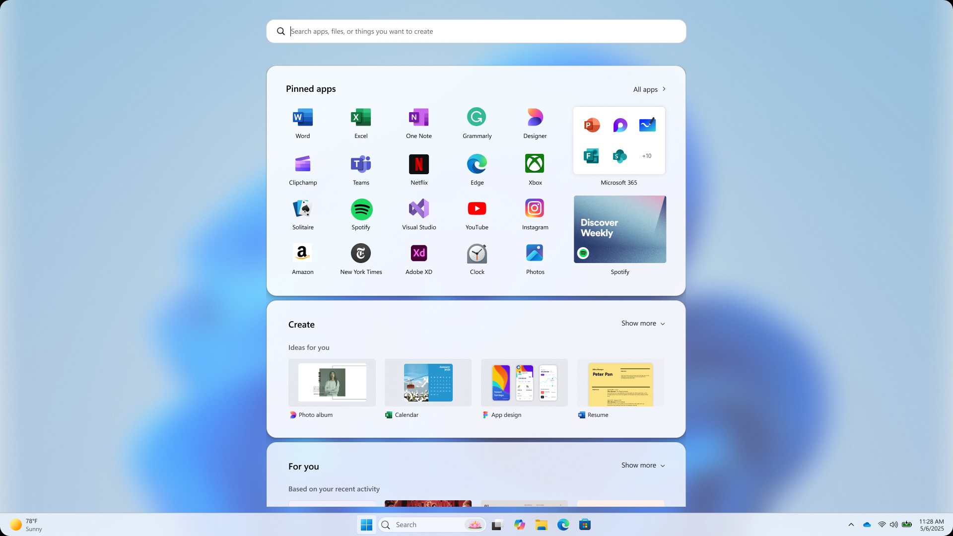 Start menu official concept 5