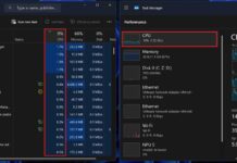 Task Manager CPU usage formula